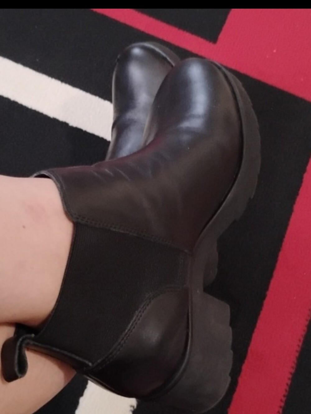 ALDO Sleek Black Ankle Booties Size Women's 8